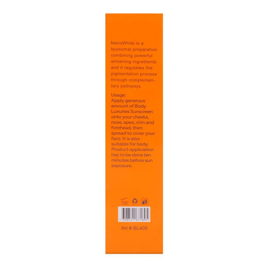 Body Luxuries Nano White Facial Sunscreen SPF+50, 75ml